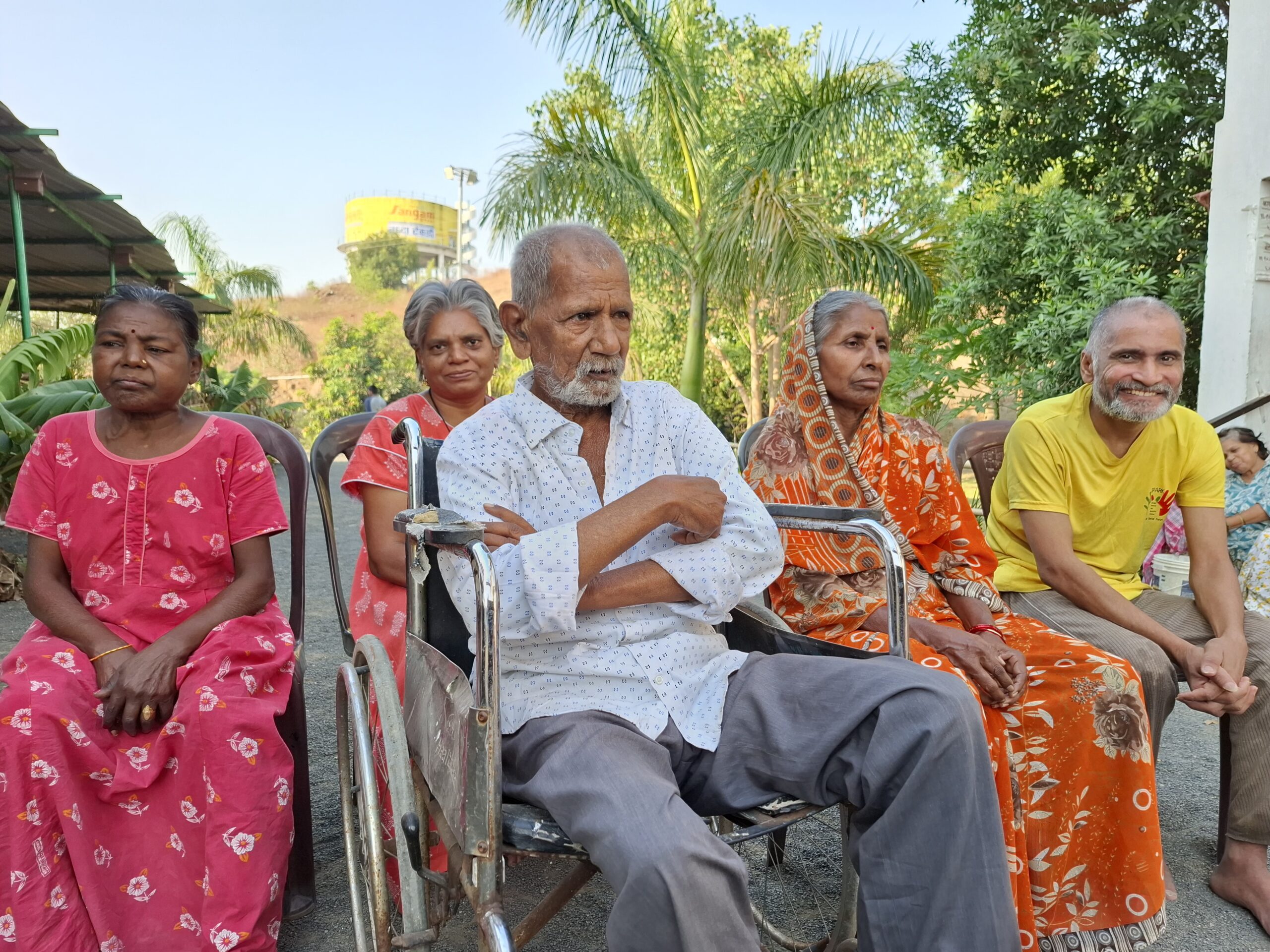 Volunteer providing emotional support