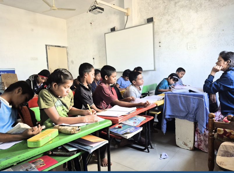 Children learning in classroom