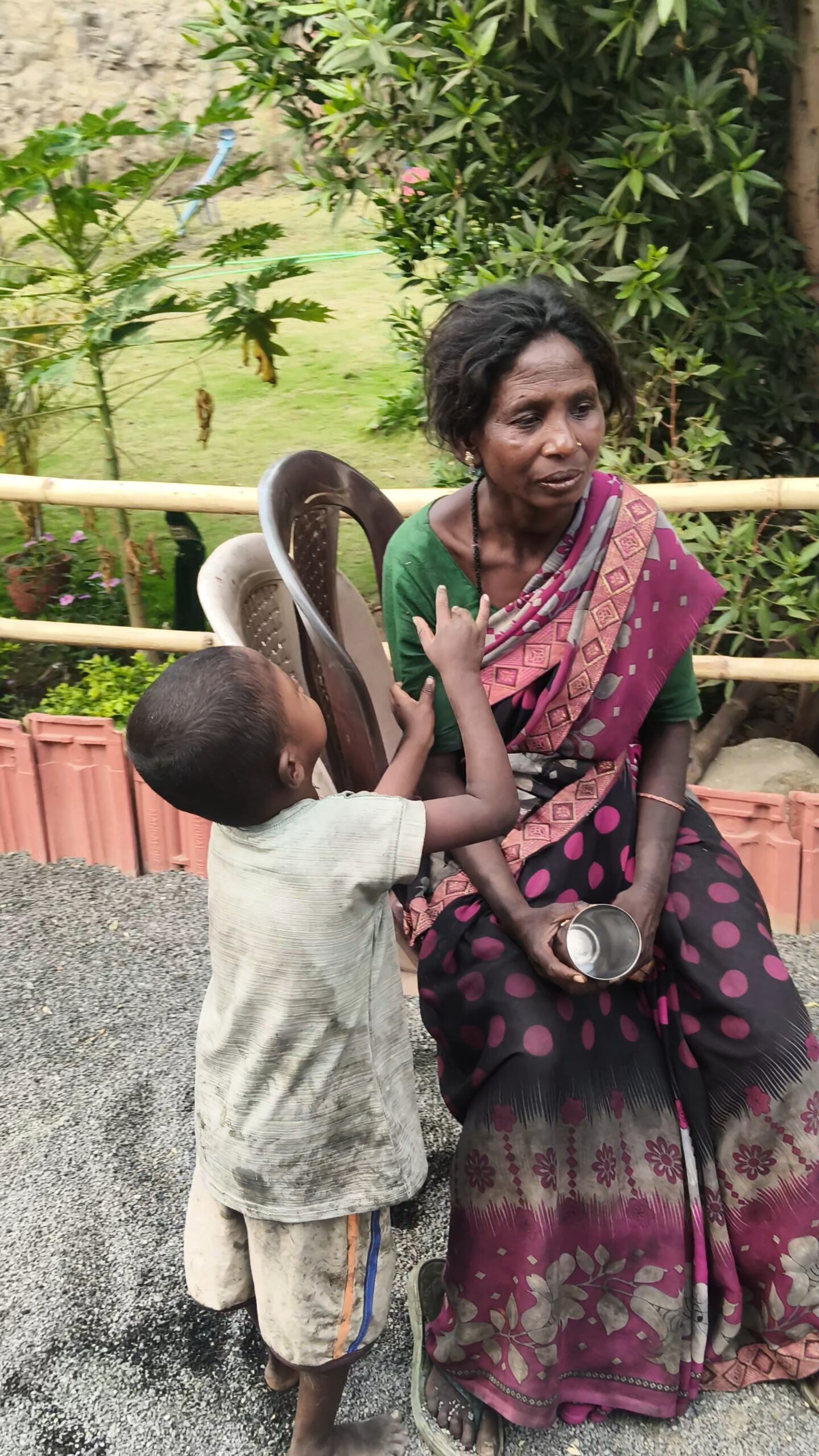 Women in a safe shelter environment